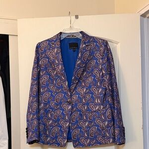 Banana Republic Blue Paisley Blazer